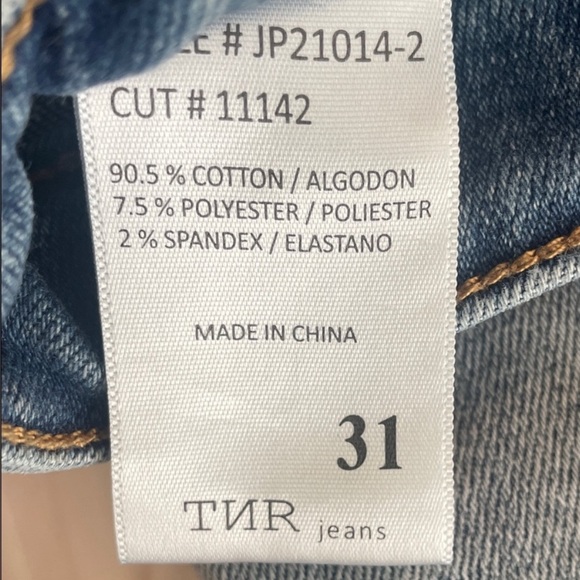 Women's Blue Wide-Leg Jeans TNR - Picture 3 of 3